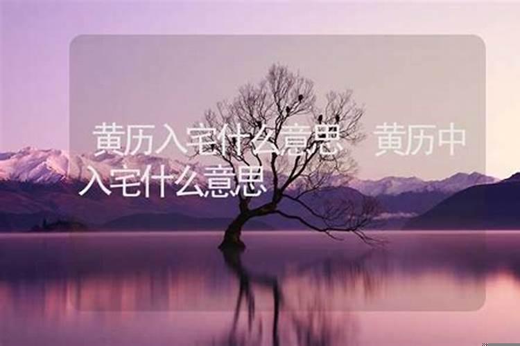 入宅在黄历啥意思