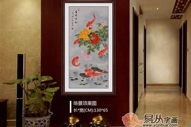 大门正对着的墙挂什么风水好