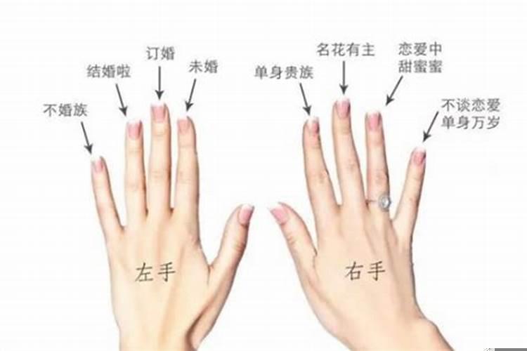 尾指带戒指防小人