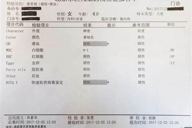 大便带血查血常规