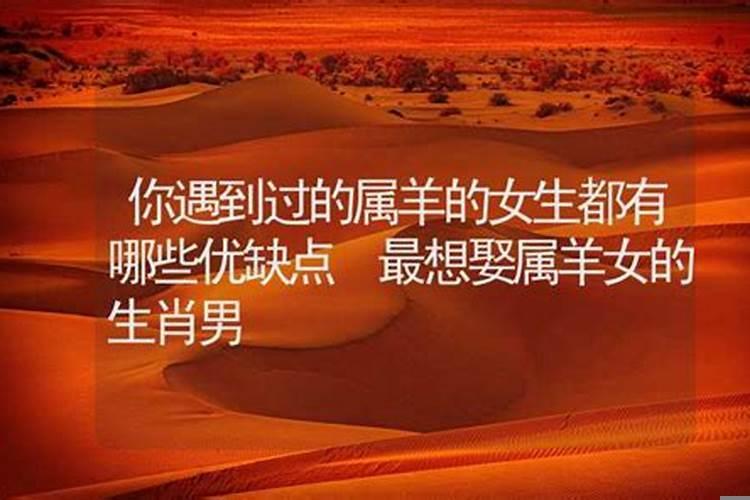 属羊女人的缺点