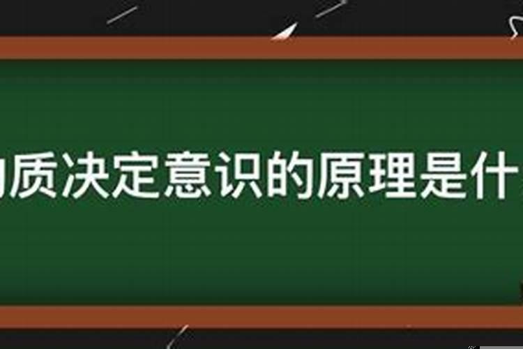 物质决定意识是什么原理