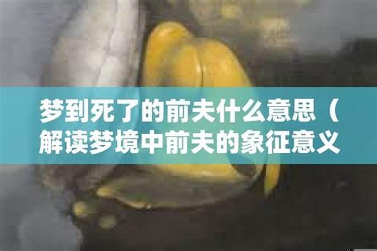 梦见死去的前夫是什么预兆
