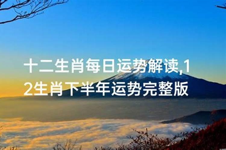 12星座下半年运势