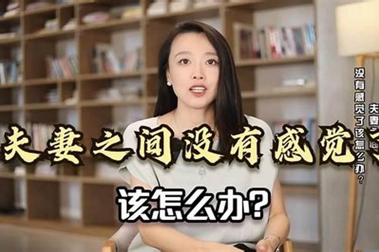 夫妻在一起没感觉了怎么办呀