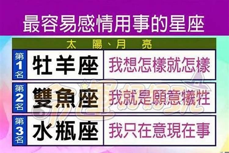 容易感情用事的星座