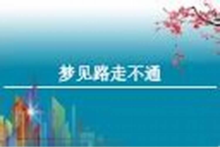 梦到开车路不通