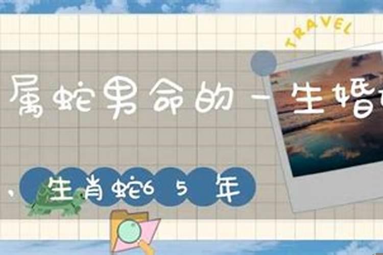 65年属蛇男人婚姻命运