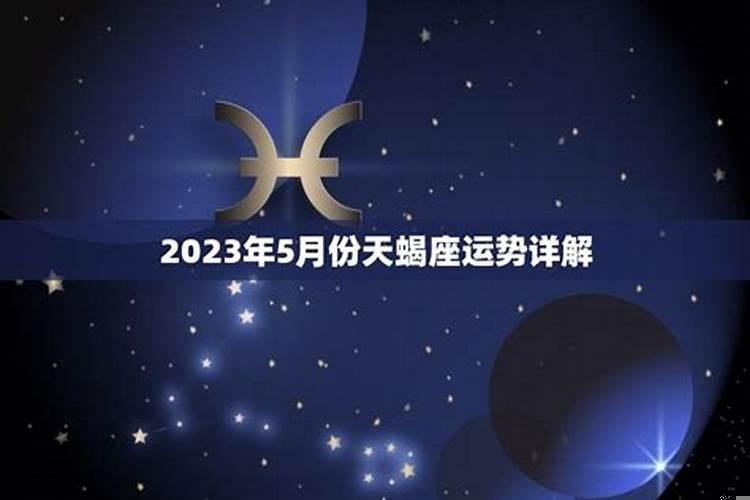 天蝎5月运势星座运势
