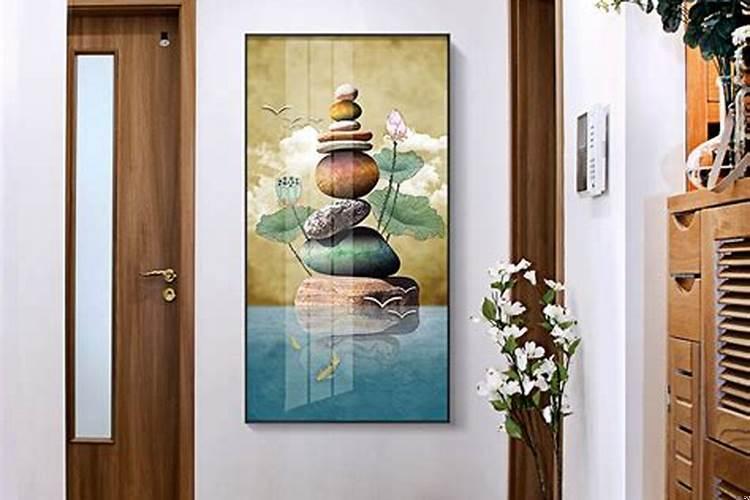 进门大门对面的墙挂什么好