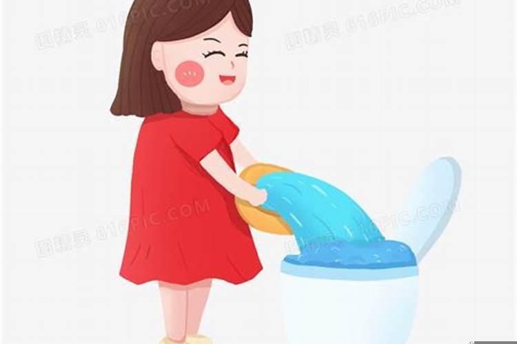 梦到放水冲厕所
