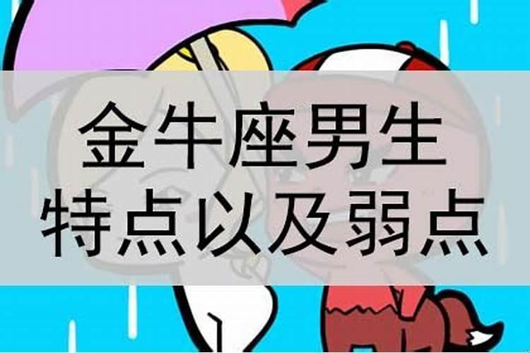 金牛座男孩子性格弱点