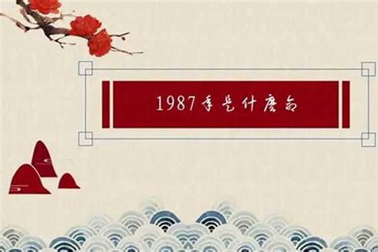 1987年农历八月初四是什么命