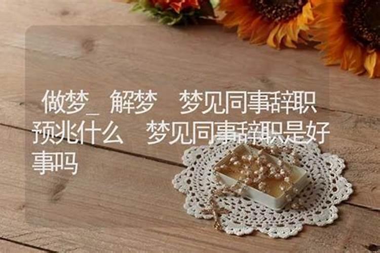 做梦梦见我辞职是什么意思