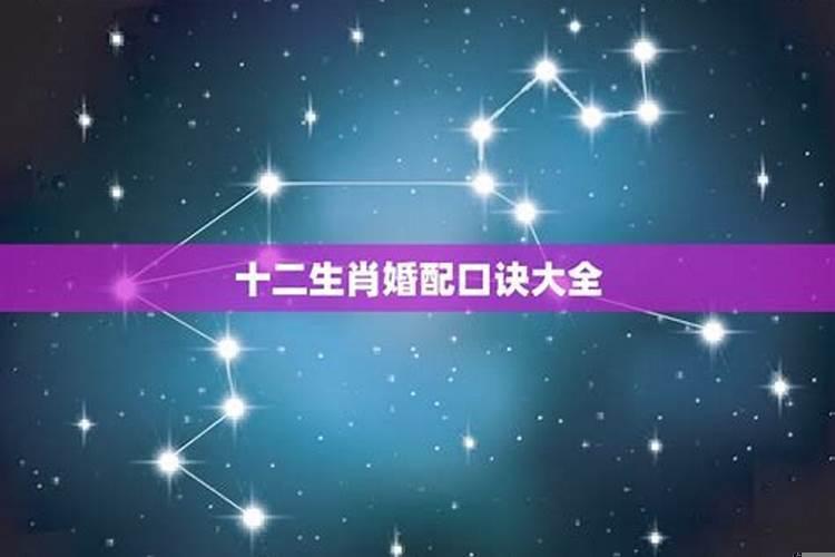 十二生肖婚配禁忌口诀