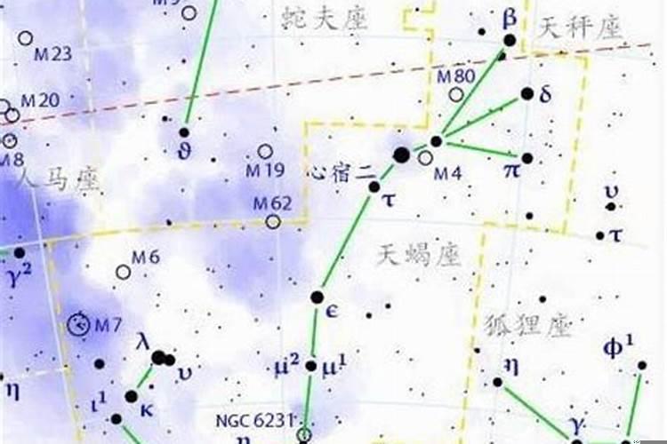 天蝎座的位置