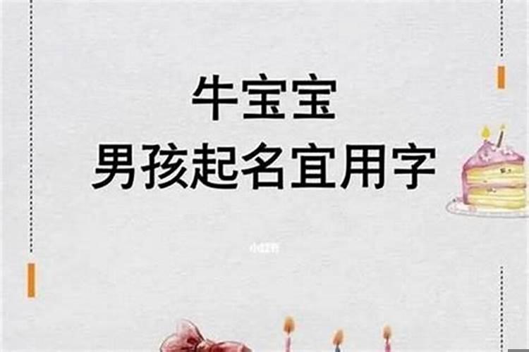 属牛的男孩起什么名好