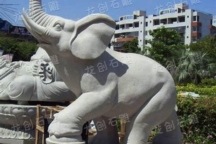 大象的鼻子朝上的寓意意思