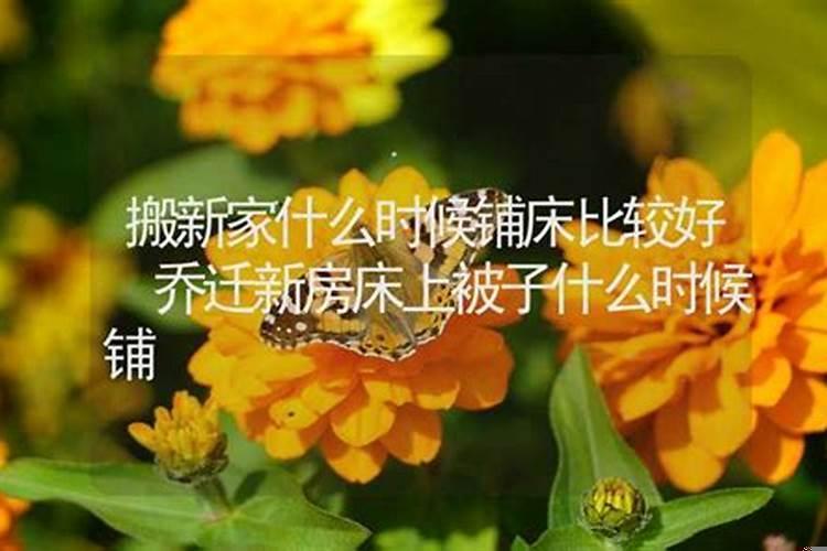 乔迁床上的被子什么时候铺