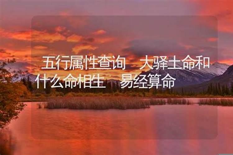 大驿土命和桑拓木命相克吗