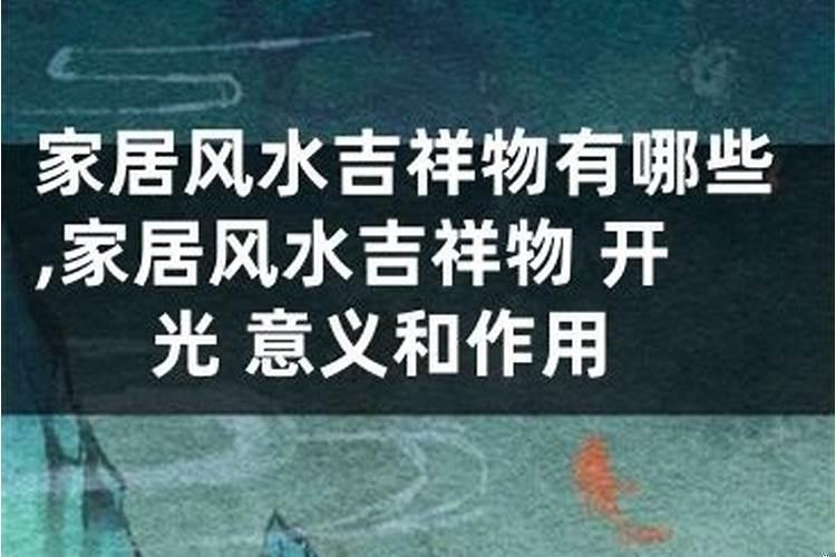风水吉祥物件有哪些