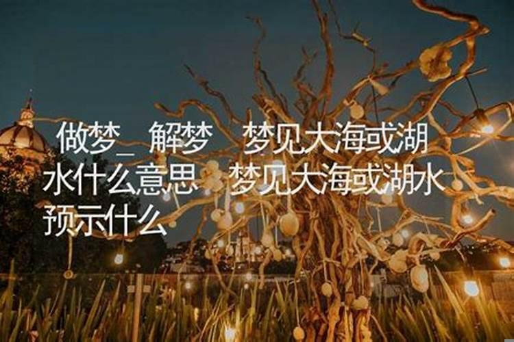 梦见湖和大海