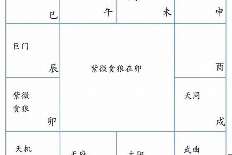 紫薇命盘命宫天梁