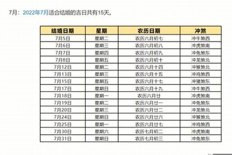 八字测算结婚黄道吉日