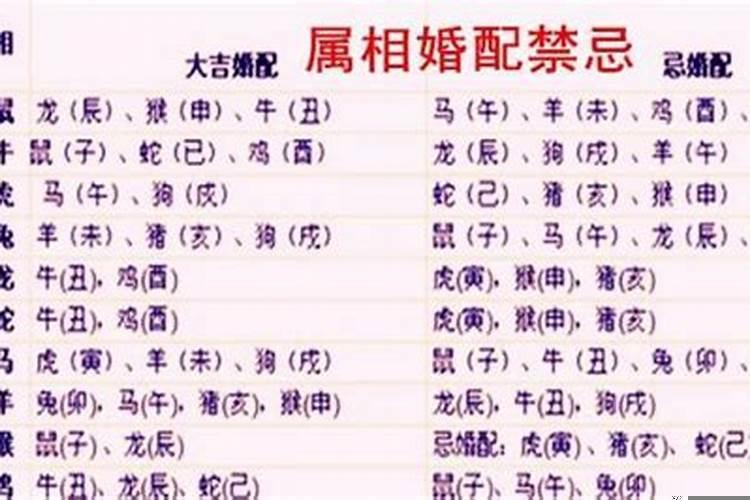 1998属牛的属相婚配表