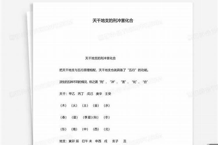 天干合化条件与天干合化详解