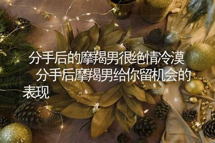 摩羯座男人分手了就真的放手了吗