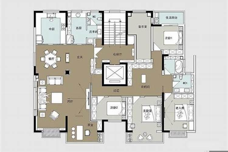 两套小户型和一套大户型
