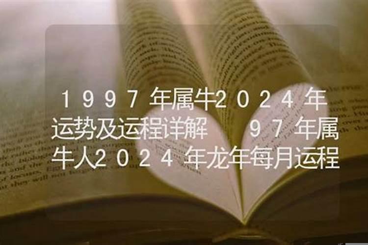 1997年属牛一生运势及运程
