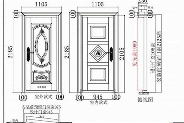 门什么叫见光尺寸