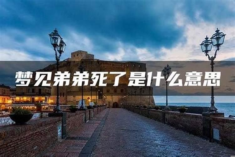 梦见弟弟死了是什么意思