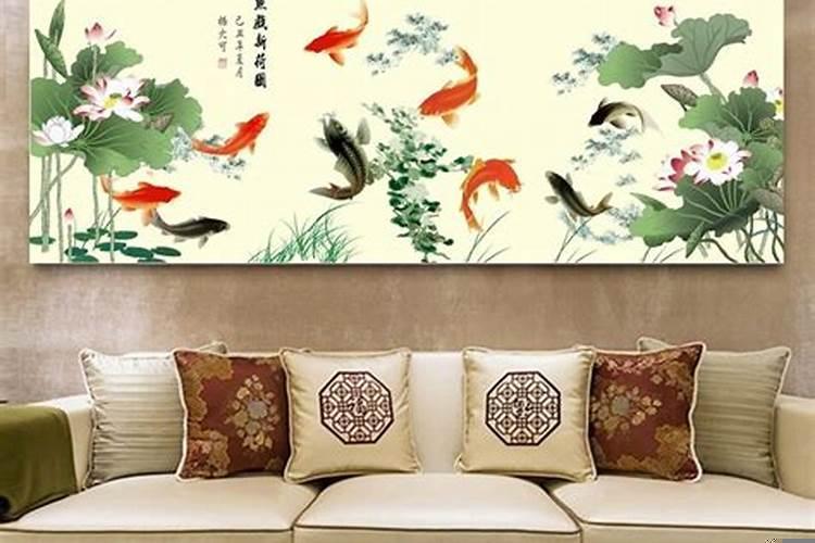 客厅摆什么壁画招财