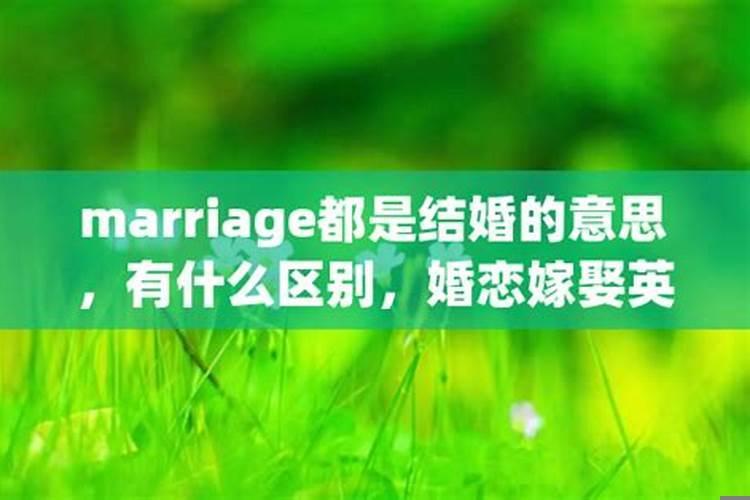 结婚和嫁娶是一个意思吗