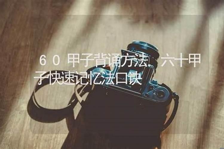 60甲子的速记口诀