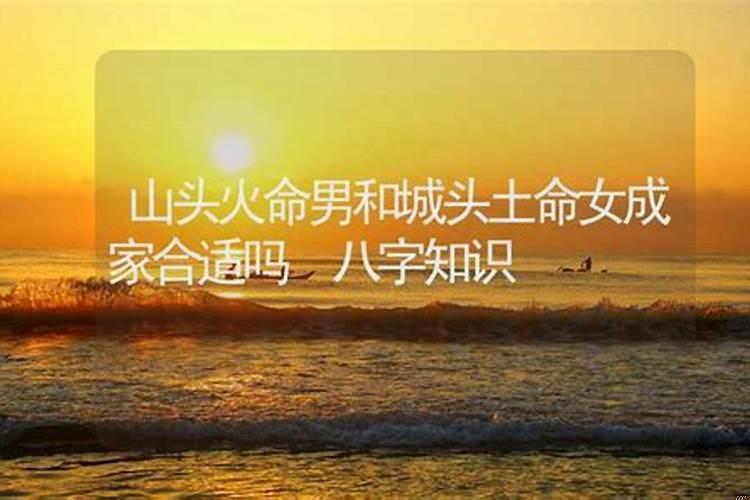 1995山头火命男和什么命配