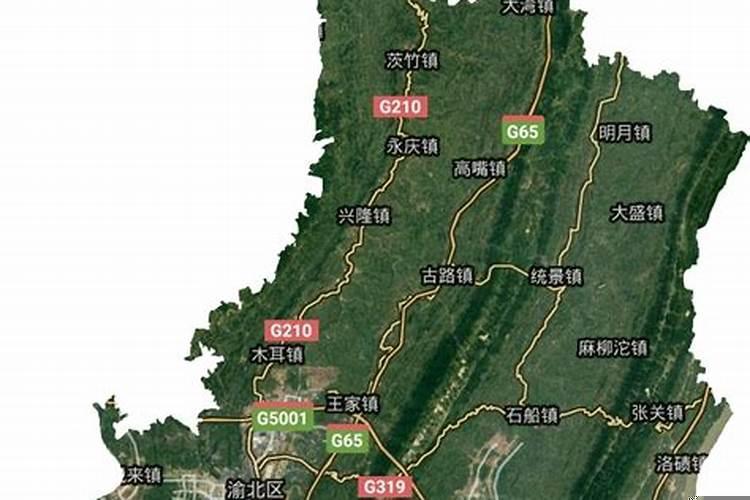 渝北区的中心区域有哪些