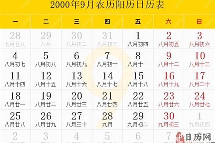2000年阴历9月15日出生命运