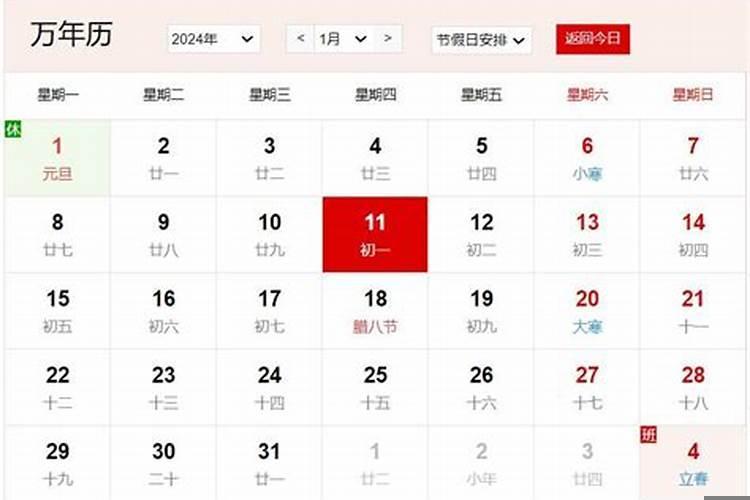 2025年初一是几号