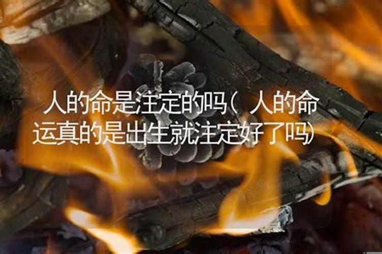 人里命是老天给注定好的吗