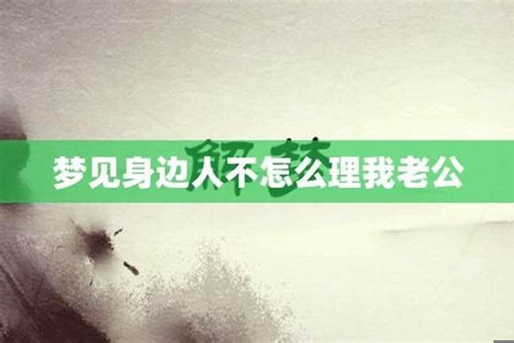 梦见老公不怎么搭理我