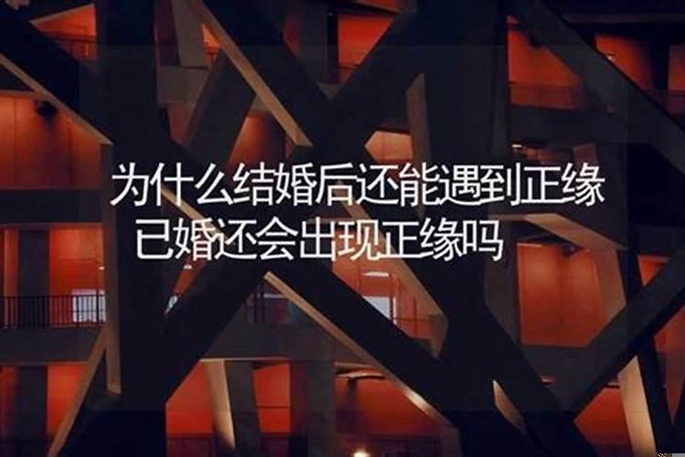 已婚会遇到正缘吗