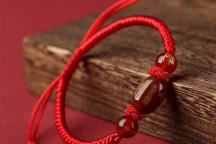 本命年手工编红绳