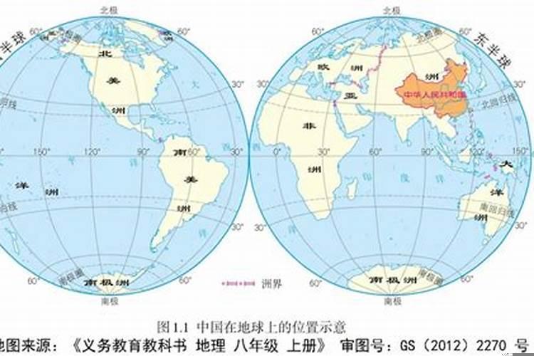 中国的地理位置是什么半球