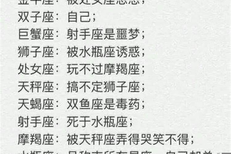 水瓶女克所有星座