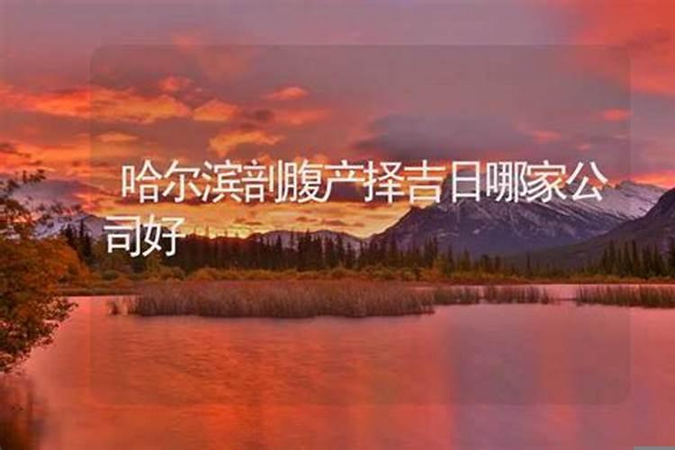 哈尔滨剖腹产选日子哪家公司好