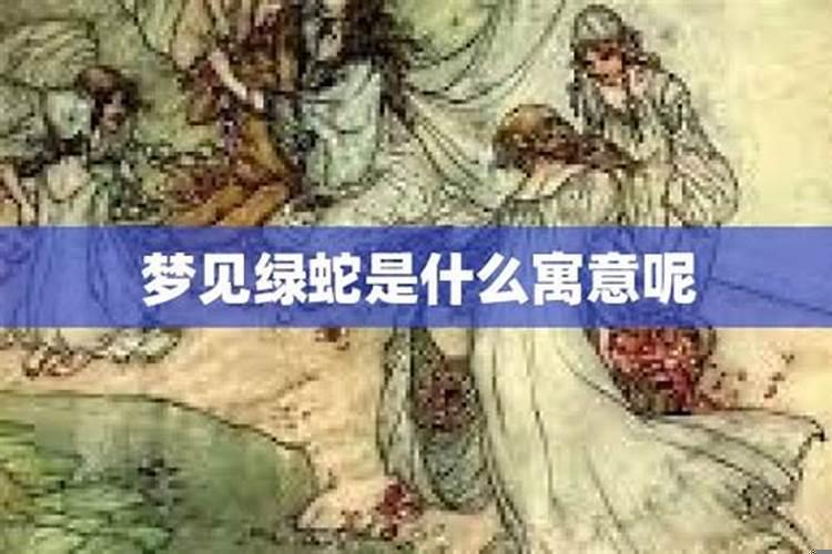 梦见绿色的蛇意味着什么？梦到红色和绿色的蛇预示着什么意思